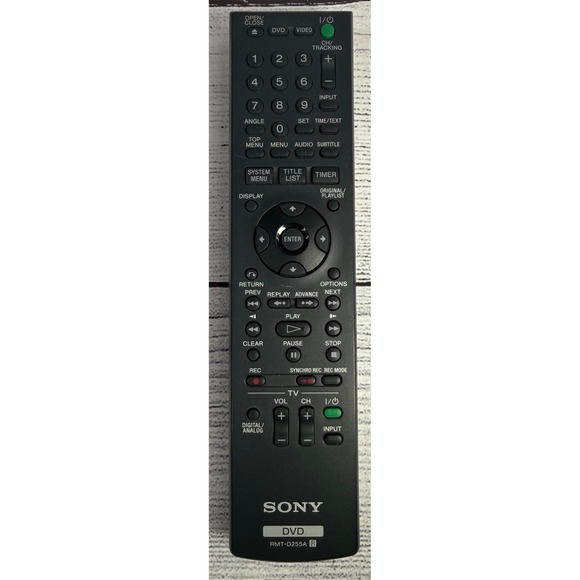 Sony Other - Sony Remote Control RMT D255A For RDR VX535 RDR VX560 RDR VX555 DVD VCR Combo